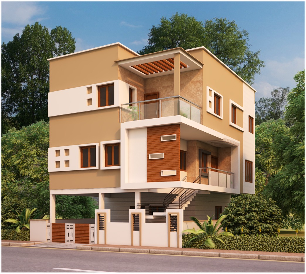 Suresh Duplex House in Anjanapura - 100Pillars Constructions ...